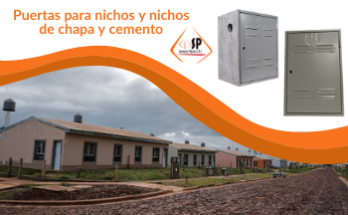 puertas para nichos y nichos de chapa y cemento