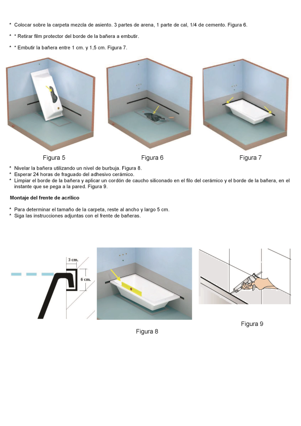 Paso a paso de como instalar una bañera con imagenes