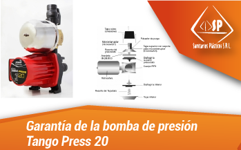 Garantía de la bomba de presión Tango Press 20blog
