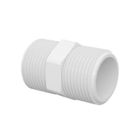 BR-NIPLE PVC CON TUERCA 4"