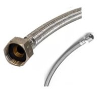 CONEXION FLEXIBLE ACERO CROMO 1/2" x 300 mm.