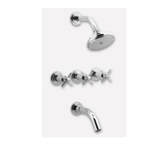 COUREL CROMO PERLADO DUCHA EMBUTIR CON TRANSFERENCIA