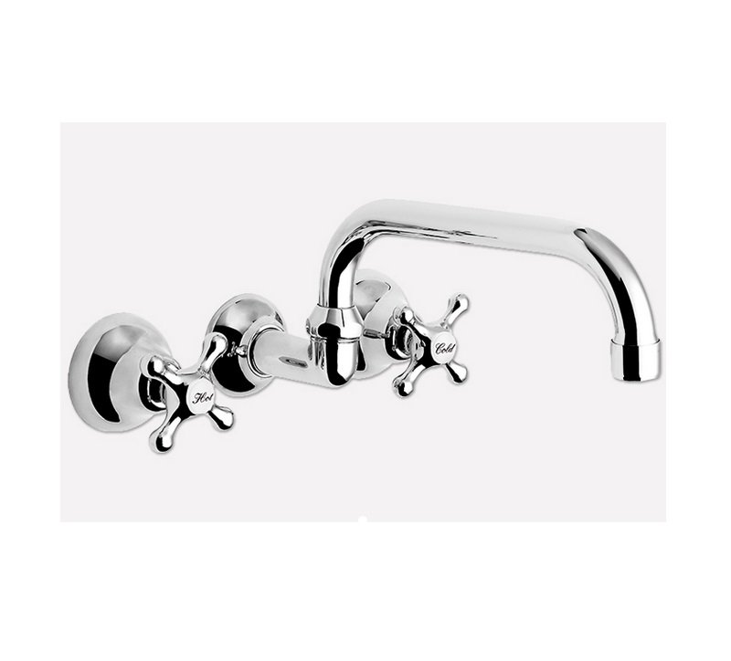 CROMO Y CANILLA PARED PICO ALTO