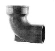 CURVA HIERRO FUNDIDO 90° C/BASE 100