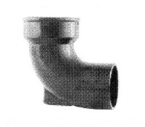 CURVA HIERRO FUNDIDO 90° S/BASE 100