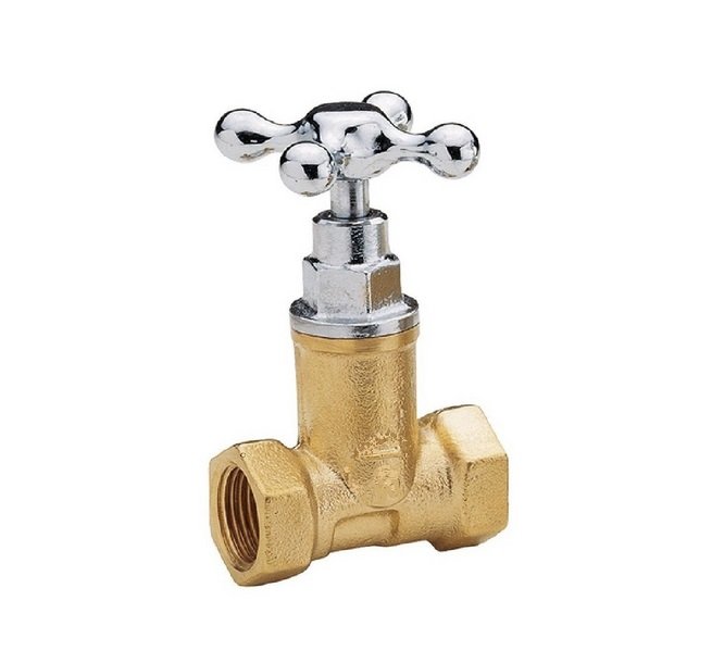 LLAVE DE PASO CROMADA CRUZ REFORZADA 3/4"