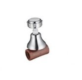 LLAVE PASO CROMO CON CAMPANA 1/2"