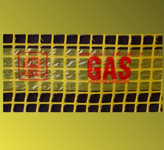 MALLA ADVERTENCIA GAS DETECTABLE 30 Cm X 1 Mts. (VENTA POR METRO)