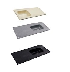 MESADA COCINA DE MARMOL SINTETICO 1.40 x 0.60 Mts.S/ZOCALO