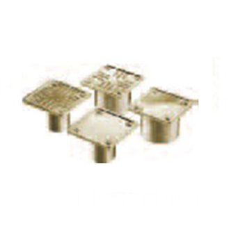 PORTAREJA ACANALADA CON REJA BRONCE 8 x 8 40