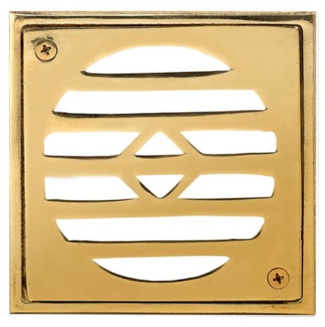 REJA PISO 20 x 20 BRONCE PULIDO