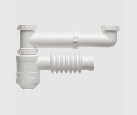 SIFON PVC DOBLE SIN ACCESO