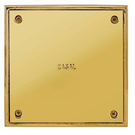 TAPA 15 x 15 BRONCE PULIDO