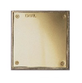 TAPA PARA LAVADERO 10 x 10 BRONCE PULIDO