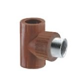 TEE PROLONGACION ROSCA METALICA CENTRAL HEMBRA FUSION 3/4"
