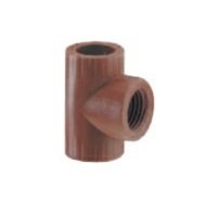 TEE ROSCA PLASTICA CENTRAL HEMBRA FUSION 3/4"