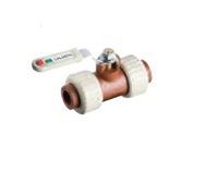 VALVULA ESFERICA DOBLE UNION 1/2" FUSION