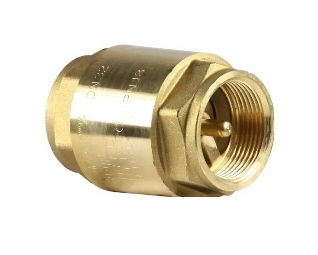 VALVULA RETENCION DE BRONCE  REFORZADA 1/2"